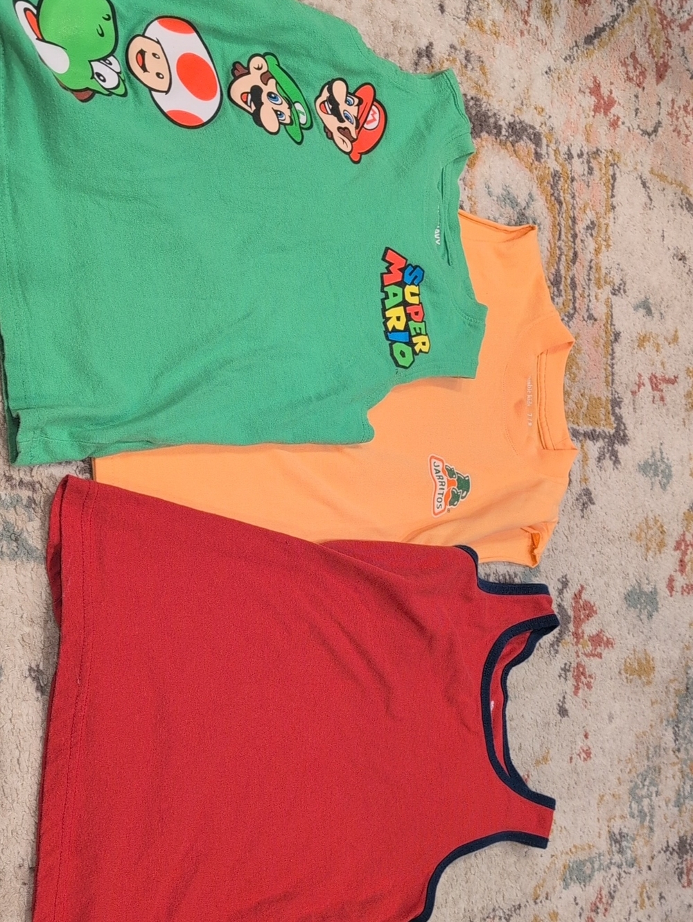 Nintendo Green Graphic Kids Tank Top